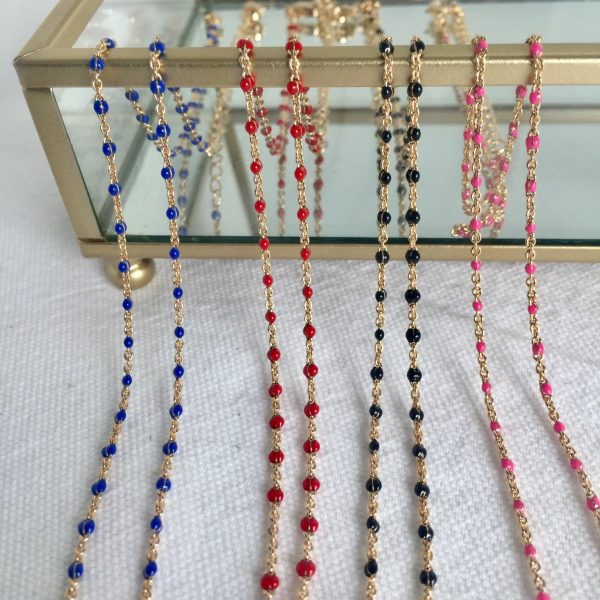 Collier Plaqué Or & Email | Mirihi – Image 4