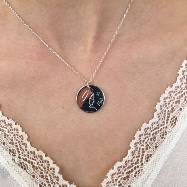 Collier médaille Vierge Marie Fiat Argent ou Plaqué Or | Fiat – Image 3