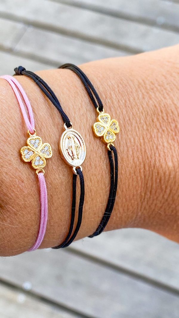 Bracelet Religieux Médaille Miraculeuse sur lien coloré | Ô Marie – Image 3