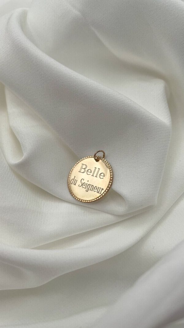 Collier médaille personnalisée Belle du Seigneur | Belle du Seigneur  – Image 5