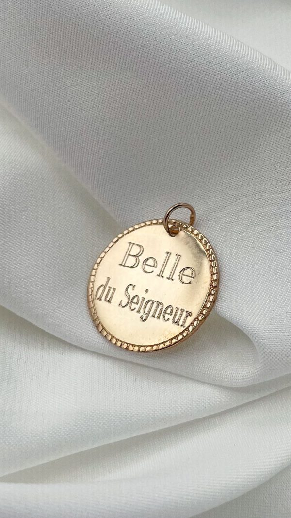 Collier médaille personnalisée Belle du Seigneur | Belle du Seigneur  – Image 6