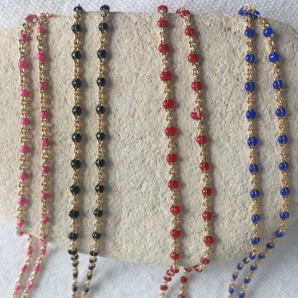 Collier Plaqué Or & Email | Mirihi – Image 2