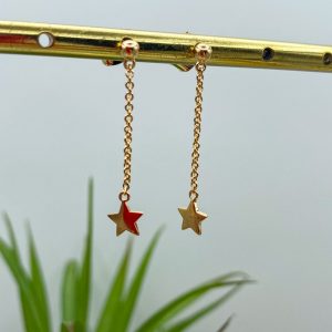 Boucles d’Oreilles Etoile et Plaqué Or | Kaafu