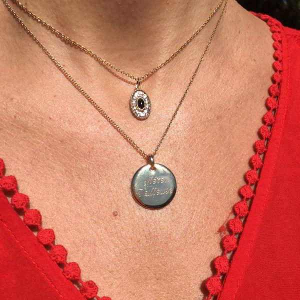 Collier Gravé & Personnalisé Plaqué Or | Mère veilleuse – Image 8