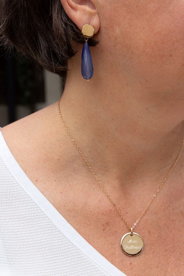 Collier Gravé & Personnalisé Plaqué Or | Mère veilleuse – Image 6