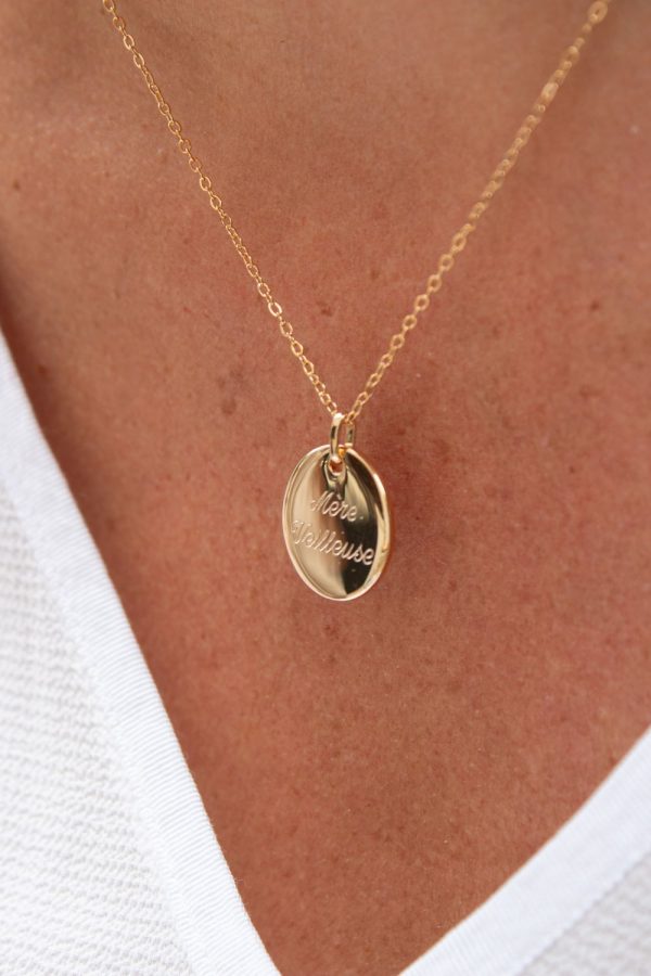 Collier Gravé & Personnalisé Plaqué Or | Mère veilleuse – Image 9