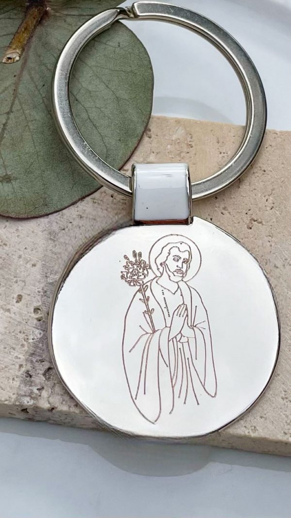 Porte- clé gravé Saint - Joseph | Saint Joseph – Image 2